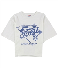 Junk Food Womens Cropped Ford Flag Graphic T-Shirt