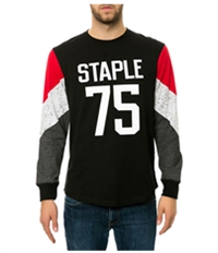 Staple Mens The Rivers Long Sleeve Embellished T-Shirt