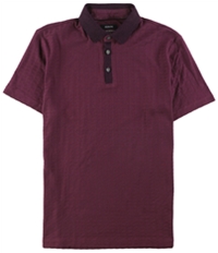 Alfani Mens Geometric Illusion Rugby Polo Shirt