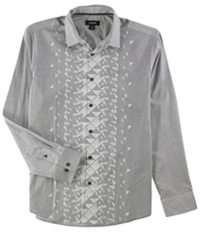 Alfani Mens Striped Button Up Shirt, TW4