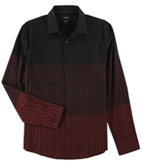 Alfani Mens Ombre Stripe Button Up Shirt