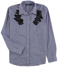 Ralph Lauren Womens Embellished Button Up Shirt, TW2