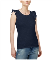 Maison Jules Womens Flutter Sleeve Basic T-Shirt