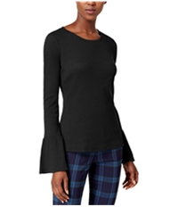 Maison Jules Womens Thermal-Knit Basic T-Shirt