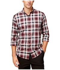 Club Room Mens Relaxed Plaid Button Up Shirt