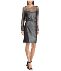 American Living Womens Floral Lace Cocktail Dress