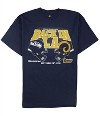 Majestic Mens Seahawks Vs La Rams Graphic T-Shirt