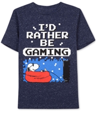 Peanuts Boys I'd Rather Be Gaming Graphic T-Shirt