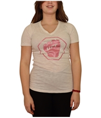 Womens Glitter Fist Graphic T-Shirt