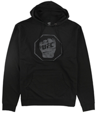 Ufc Mens Distressed Logo Hoodie Sweatshirt