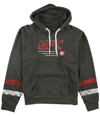Ufc Womens Striped Pullover Hoodie Sweatshirt
