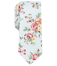 Bar Iii Mens Yellowstont Floral Skinny Self-Tied Necktie