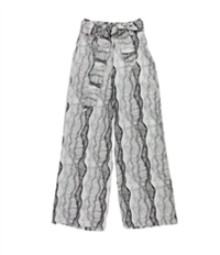 Bar Iii Womens Printed Casual Wide Leg Pants, TW1