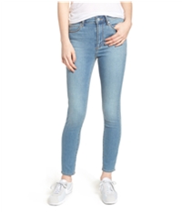 Articles Of Society Womens Heather High Rise Cropped Jeans