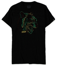 Krsp. Mens Bad Kitty Neon Graphic T-Shirt