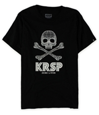 Krsp. Mens 3D Skull And Crossbones Graphic T-Shirt