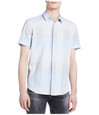 Calvin Klein Mens Covered-Placket Button Up Shirt