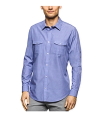 Calvin Klein Mens Rolling Button Up Shirt