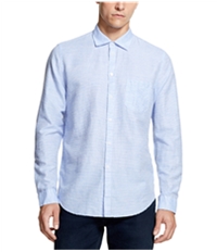 Dkny Mens Striped Woven Button Up Shirt