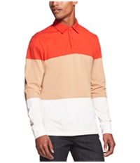 Dkny Mens Colorblocked Rugby Polo Shirt