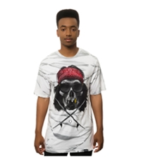 Rook Mens The Crossed Skull V2 Tie Dye Graphic T-Shirt