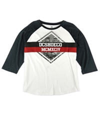 Dc Mens Logo Raglan Graphic T-Shirt