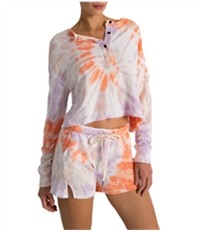 N:Philanthropy Womens Bee Tie-Dye Casual Mini Shorts
