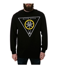 Black Scale Mens The Victorious Blessed Ls Graphic T-Shirt