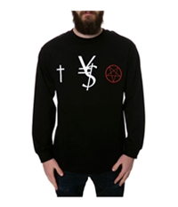 Black Scale Mens The Vs Ls Graphic T-Shirt