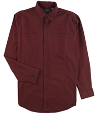 G.H. Bass & Co. Mens Stretch Twill Button Up Shirt