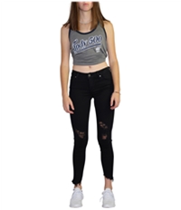 Articles Of Society Womens Distressed Skinny Fit Jeans