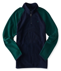 Aeropostale Mens Poly 1/4 Zip Fleece Jacket