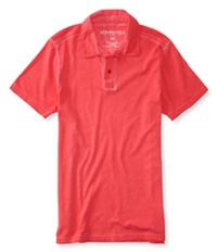 Aeropostale Mens Dyed Rugby Polo Shirt