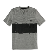 Marc Ecko Mens Tattered Colorblock Henley Shirt
