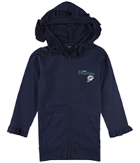 Touch Girls Miami Dolphins Ruffled Hoodie Sweatshirt