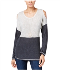 I-N-C Womens Colorblocked Knit Sweater