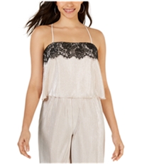 Leyden Womens Lace Trim Cami Tank Top