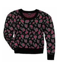 Ecko Unltd. Womens Animal Print Cropped Knit Sweater
