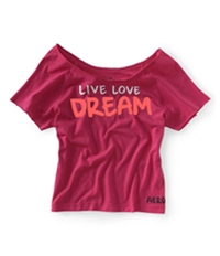 Aeropostale Womens Raglan Yoga Pajama Sleep T-Shirt