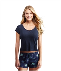 Aeropostale Womens Double Scoop Pajama Sleep T-Shirt