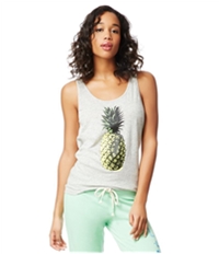 Aeropostale Womens Fun Pineapple Strap Tank Top