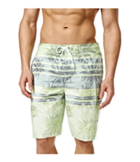 Speedo Mens Palm Striped Swim Bottom Board Shorts