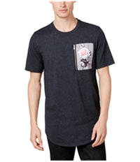 I-N-C Mens Floral Pocket Basic T-Shirt