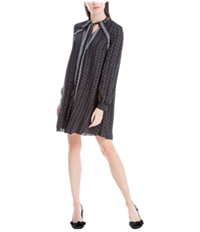 Max Studio London Womens Tie Front A-Line Dress