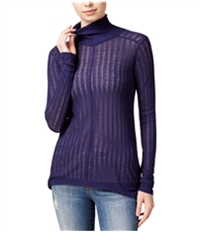 Lucky Brand Womens Hi-Lo Turtleneck Knit Sweater