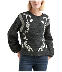 Lucky Brand Womens Embroidered Pullover Sweater, TW3
