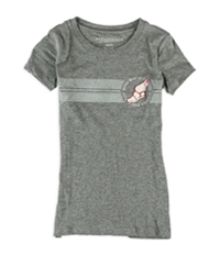 Aeropostale Womens Striped Winged Embellished T-Shirt