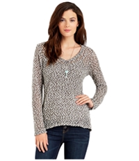 Aeropostale Womens Sheer Textured Pullover Sweater