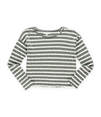 Aeropostale Womens Boxy Striped Pullover Sweater