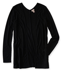 Aeropostale Womens Ribbed Open Front Cardigan Sweater